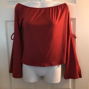 Charlotte Russe large top off the shoulder